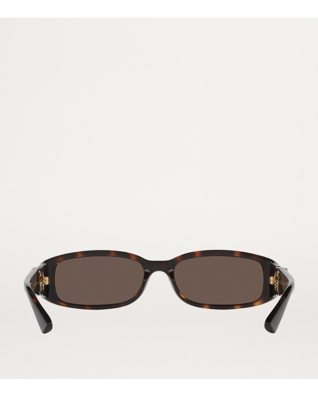 Gucci Brown Slim Rectangular Sunglasses