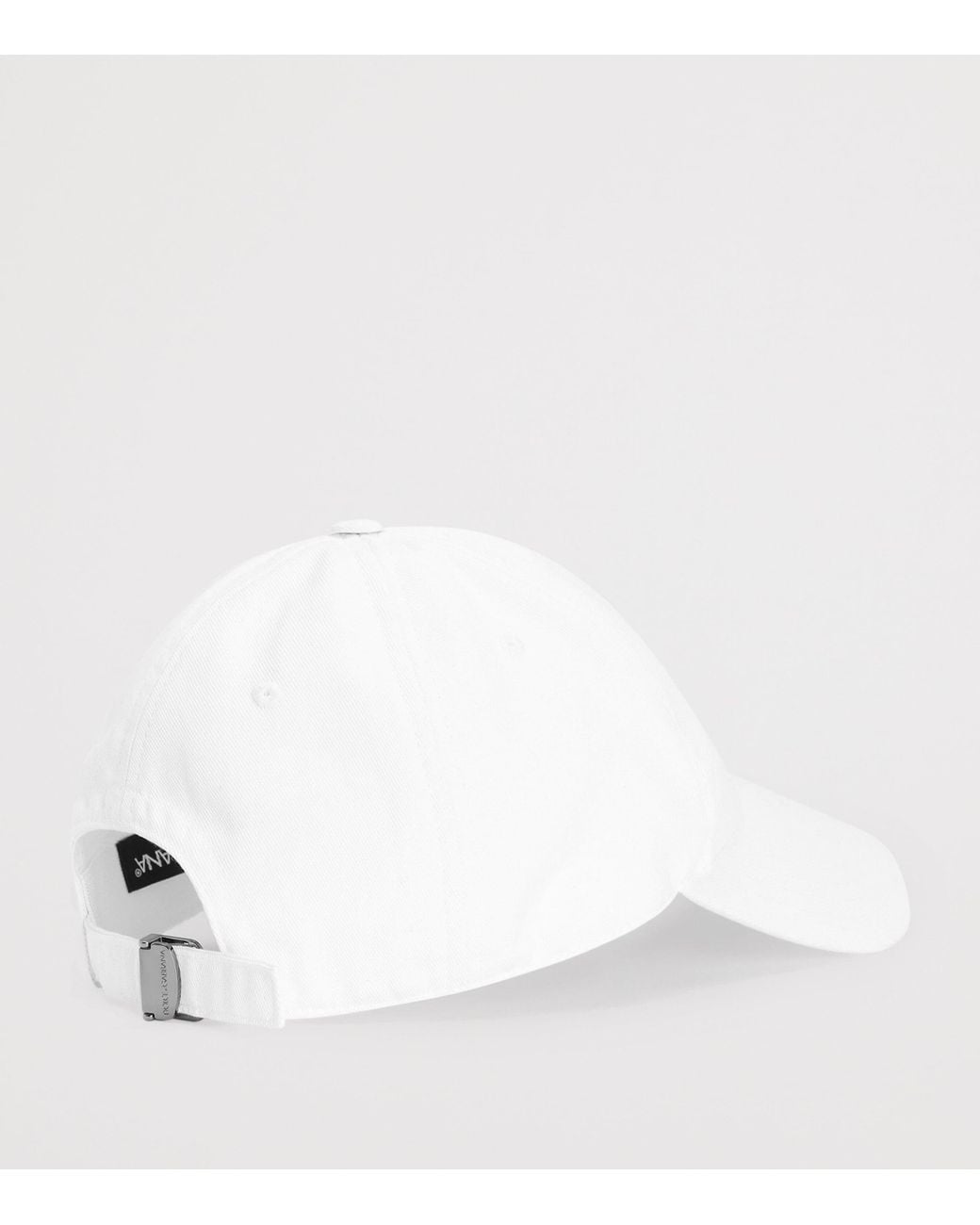 Dolce & Gabbana White Appliqué Baseball Cap for men