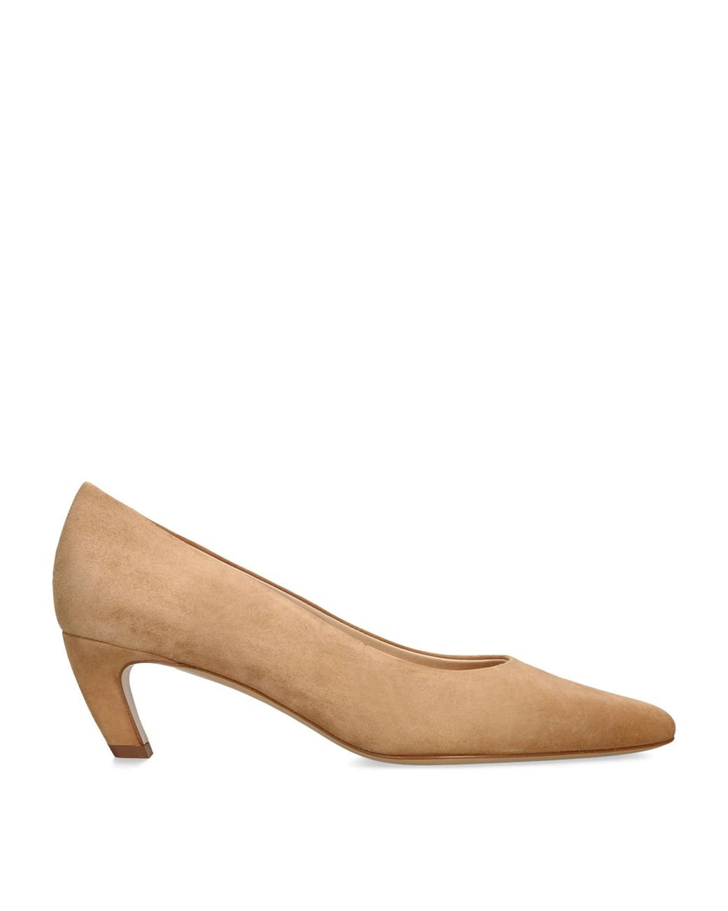 Gabriela Hearst Natural Suede Peggy Heeled Pumps 50