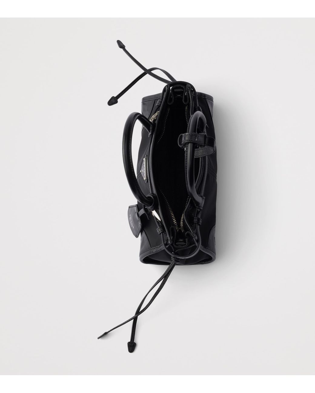 Prada Black Small Re-Nylon Bonnie Top-Handle Bag