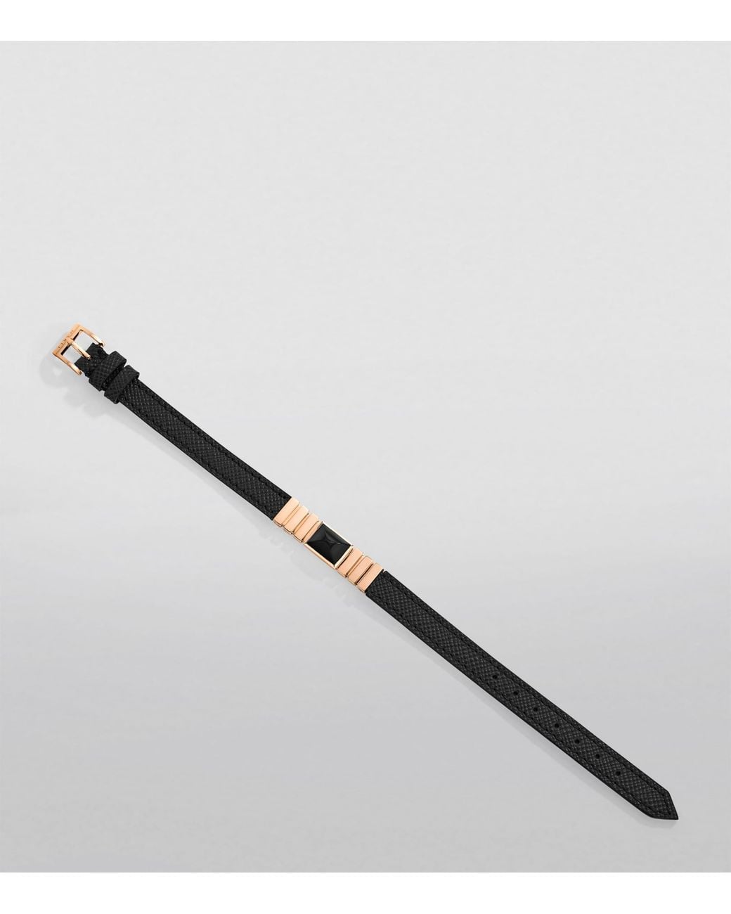 Marli New York Black And Saffiano Leather Unii Bracelet