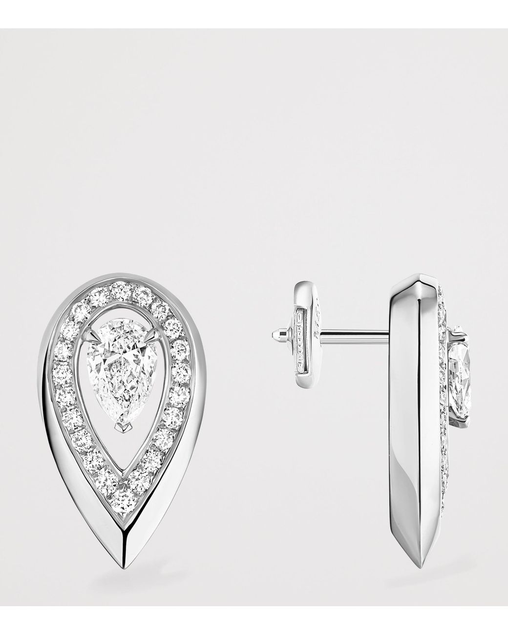 Messika Metallic Fiery And Diamond Stud Earrings