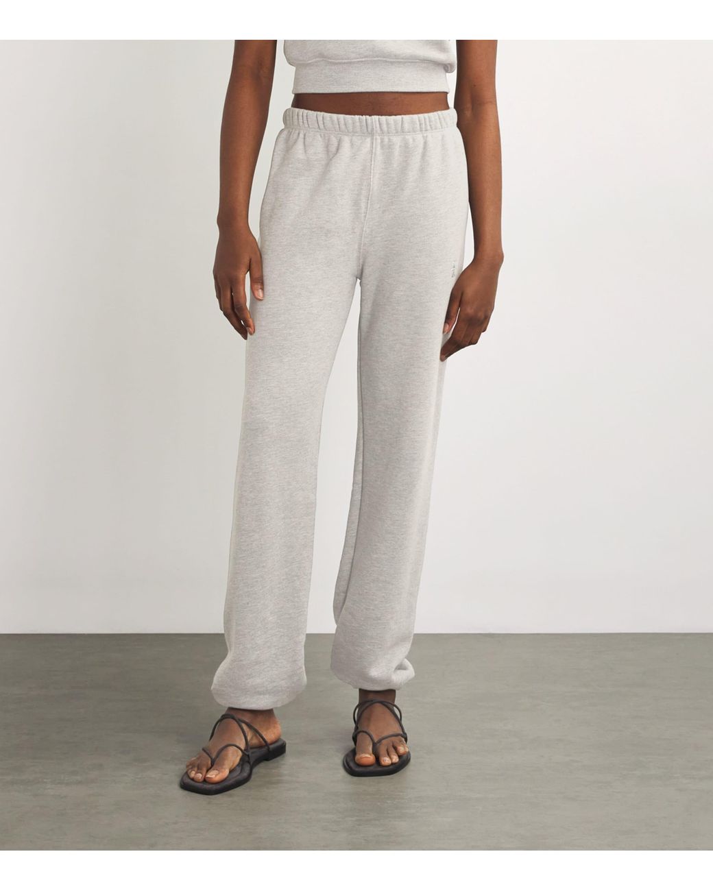 ÉTERNE Gray Cotton-Modal Sweatpants