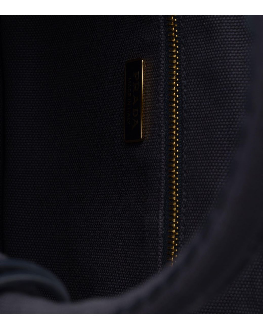 Prada Black Mini Cotton Jardinière Tote Bag