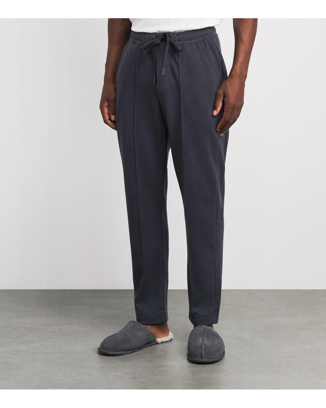 Hanro Blue Stretch-Cotton Travelwear Sweatpants for men