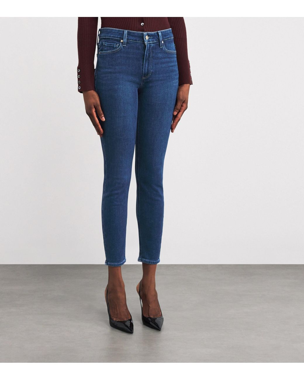 PAIGE Blue Hoxton Skinny Jeans