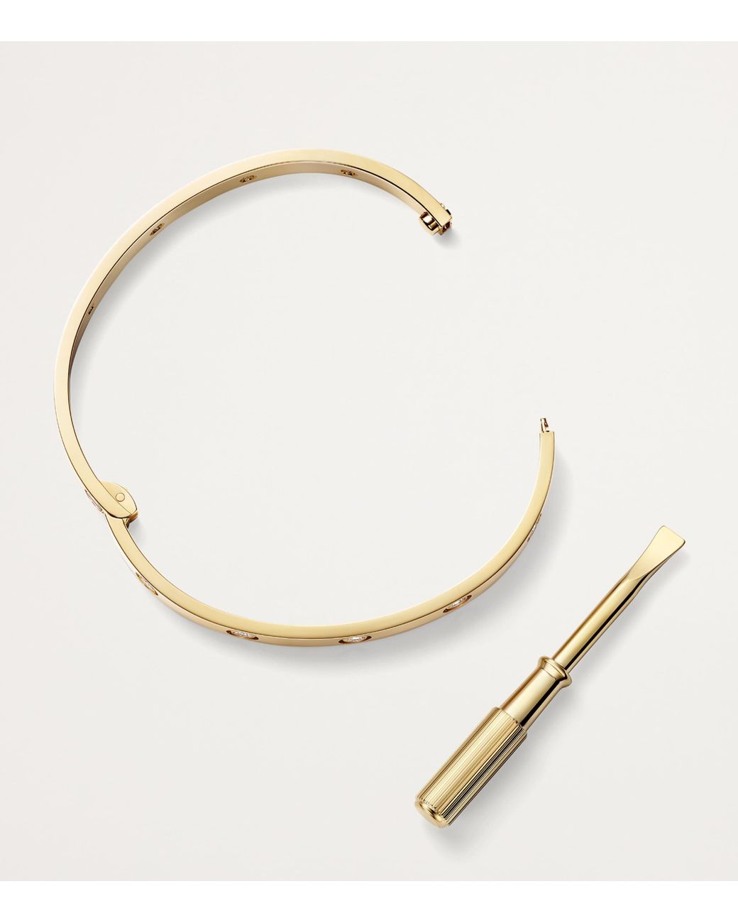 Cartier Natural And Diamond Love Bracelet