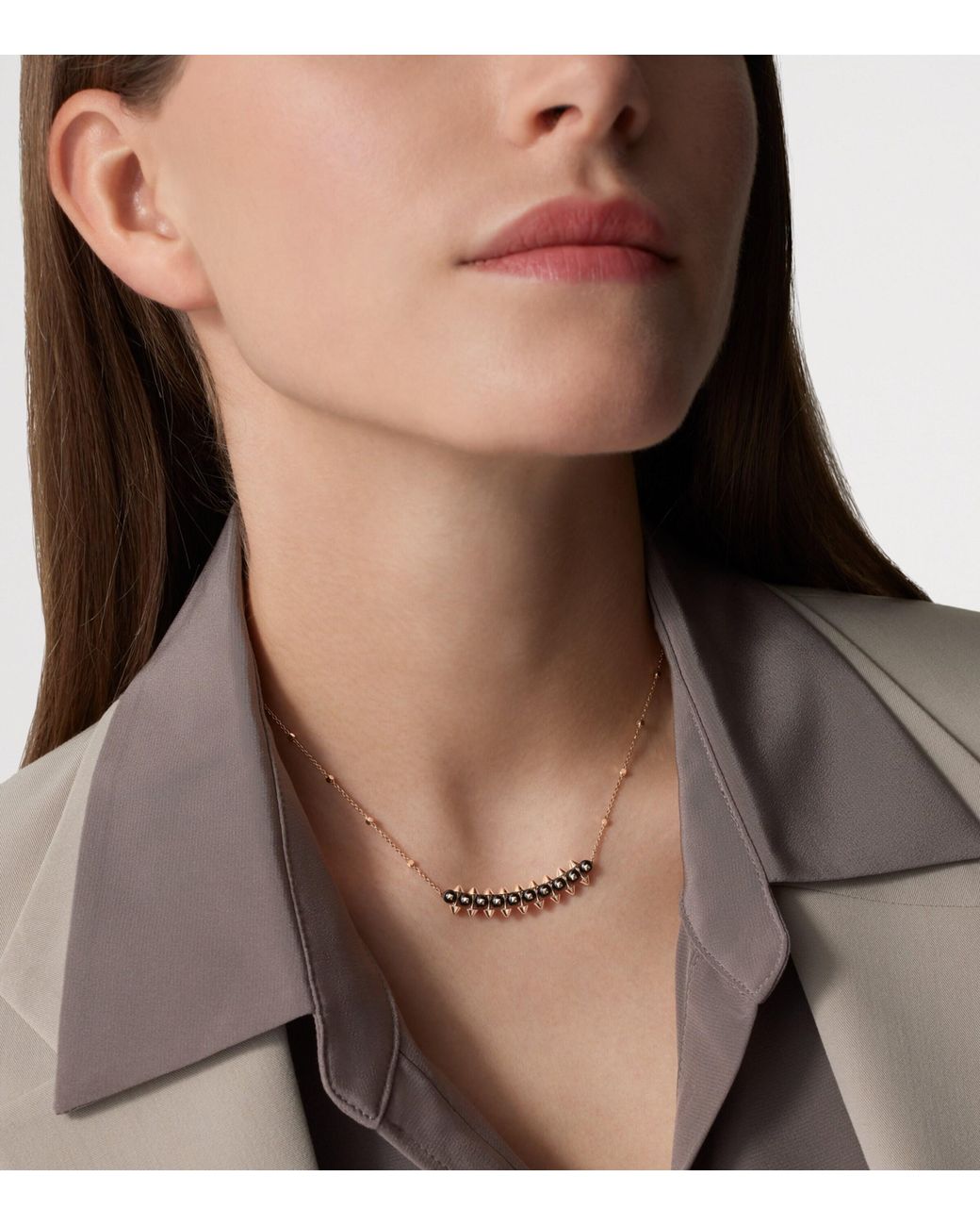 Cartier Metallic And Onyx Clash De Pendant Necklace