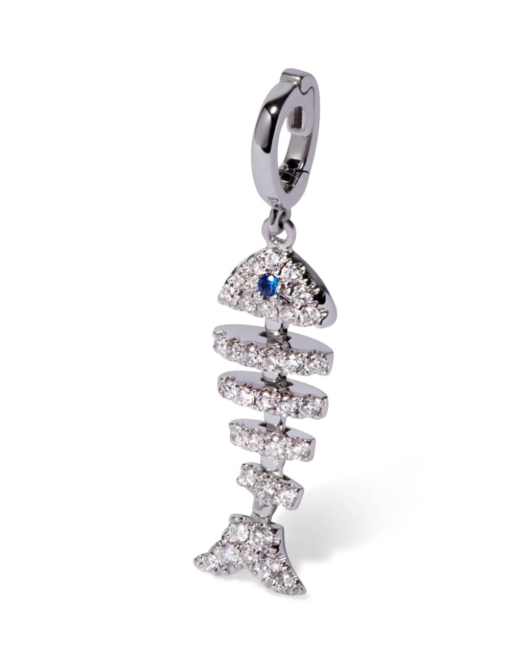 Annoushka White Diamond And Sapphire Fish Bones Charms