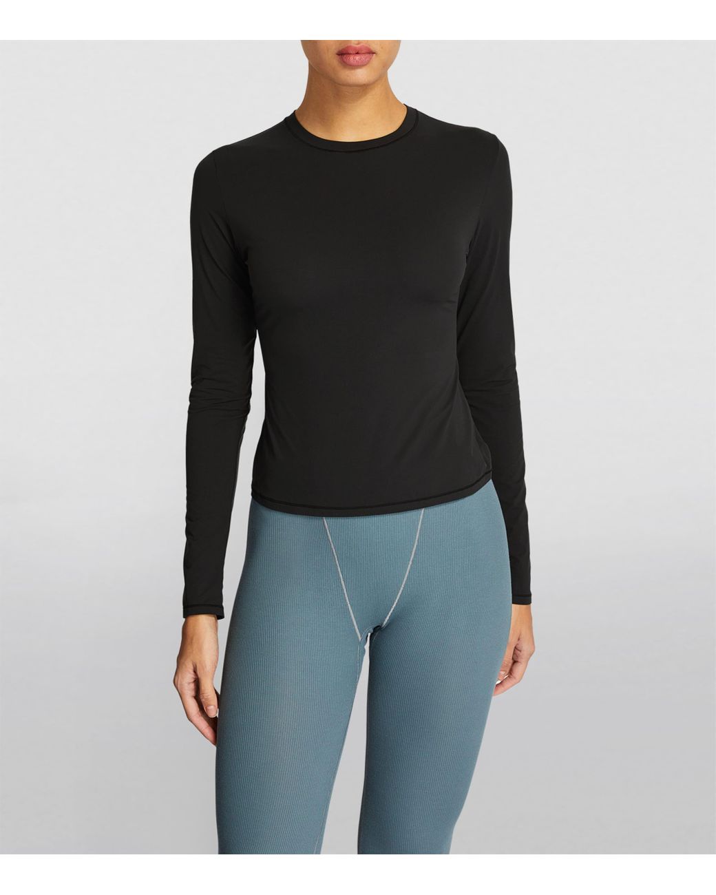 Skims Black Long-Sleeved T-Shirt