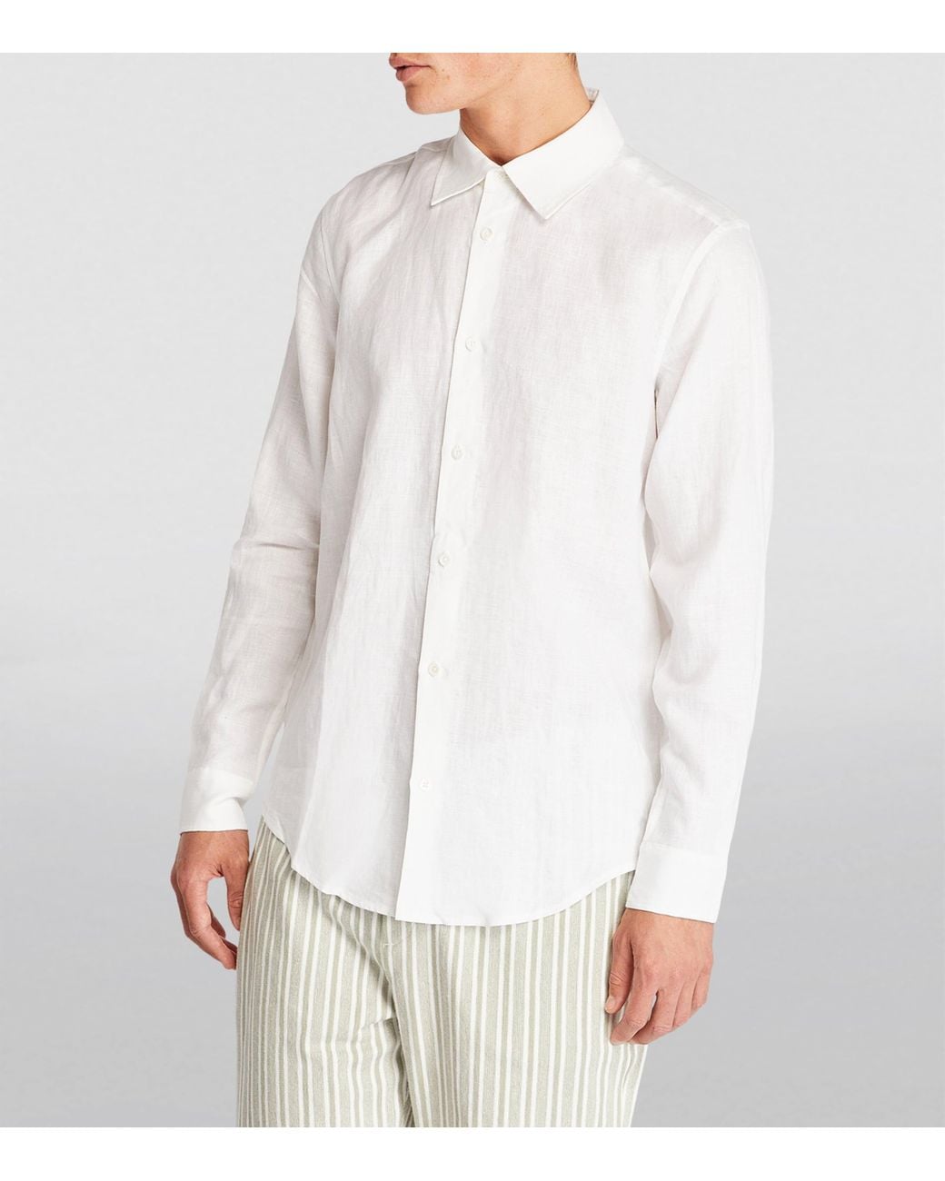 CHE White Linen Shirt for men