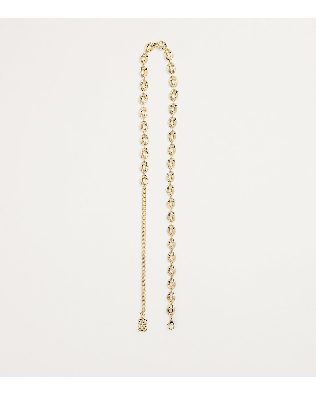 Sandro White Monogram Chain Belt