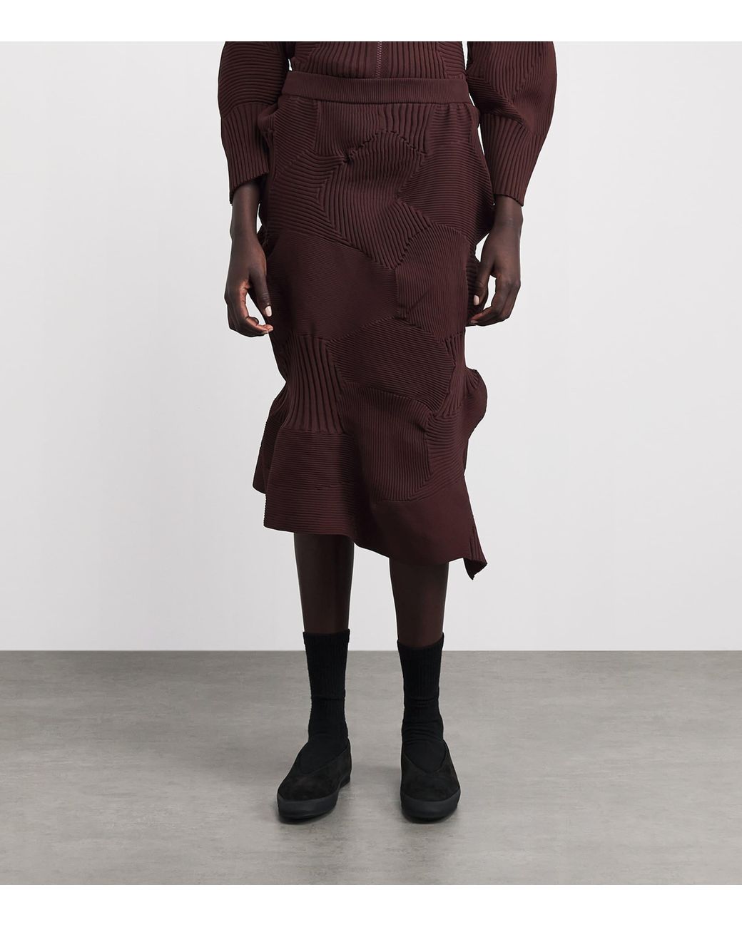 Issey Miyake Purple Kone Kone Knit Skirt