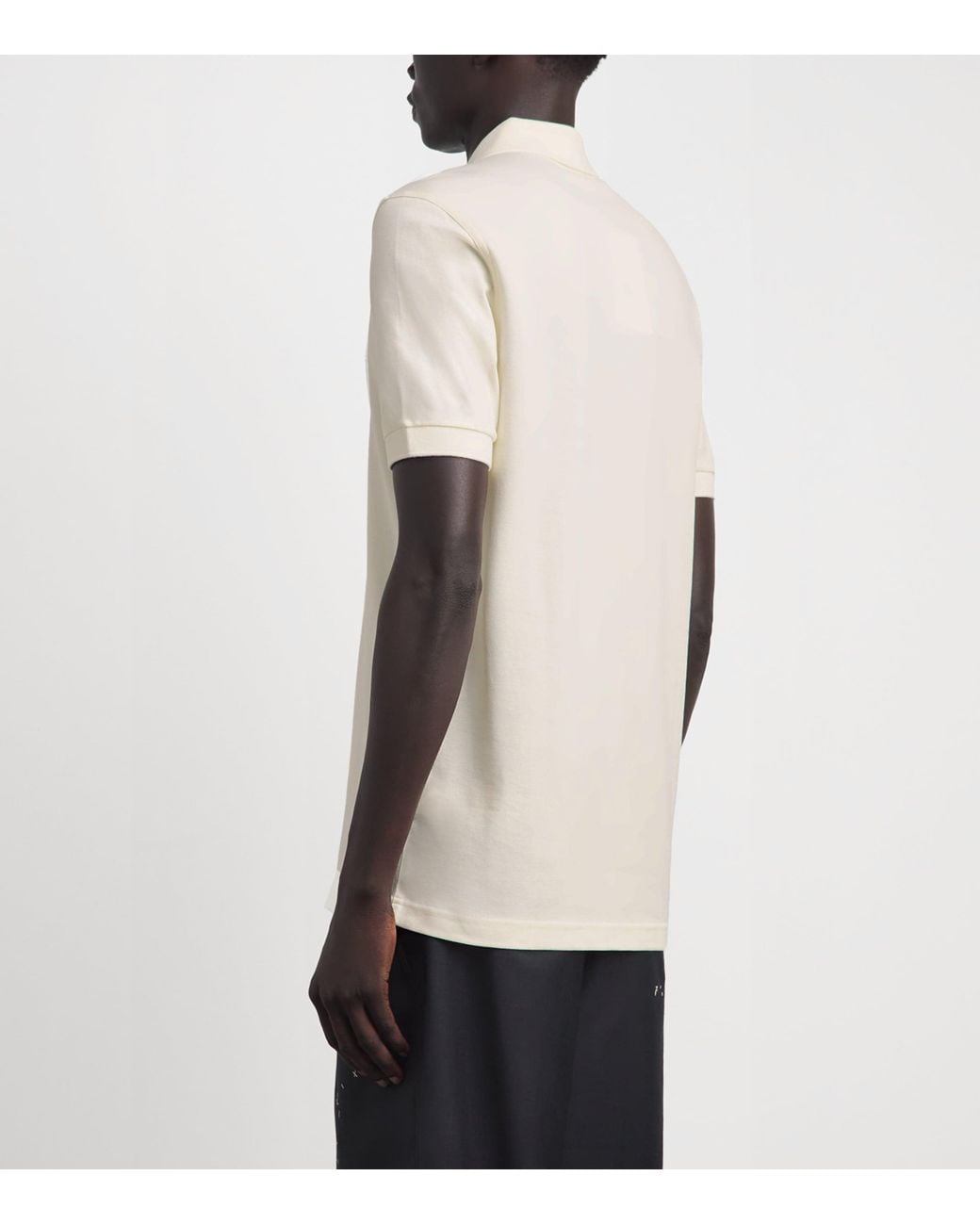 Fred Perry White Cotton Logo Polo Shirt for men