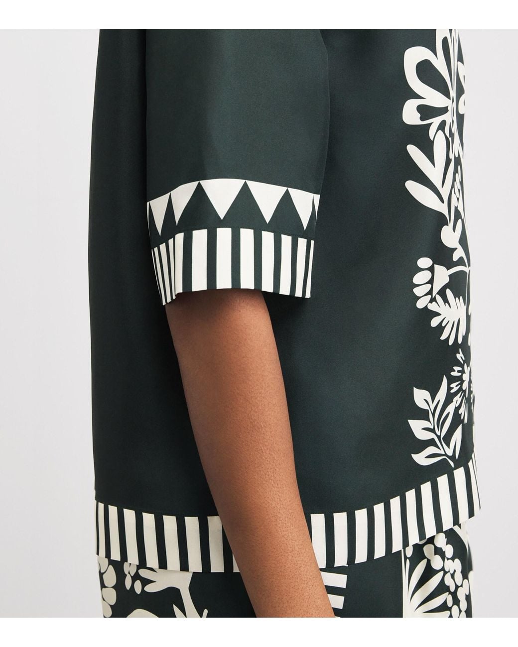 Eres Green Silk Floral Émeraude Shirt