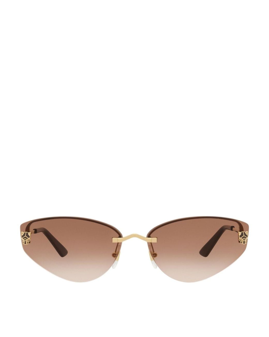 Cartier Brown Metal 06L001691 Sunglasses
