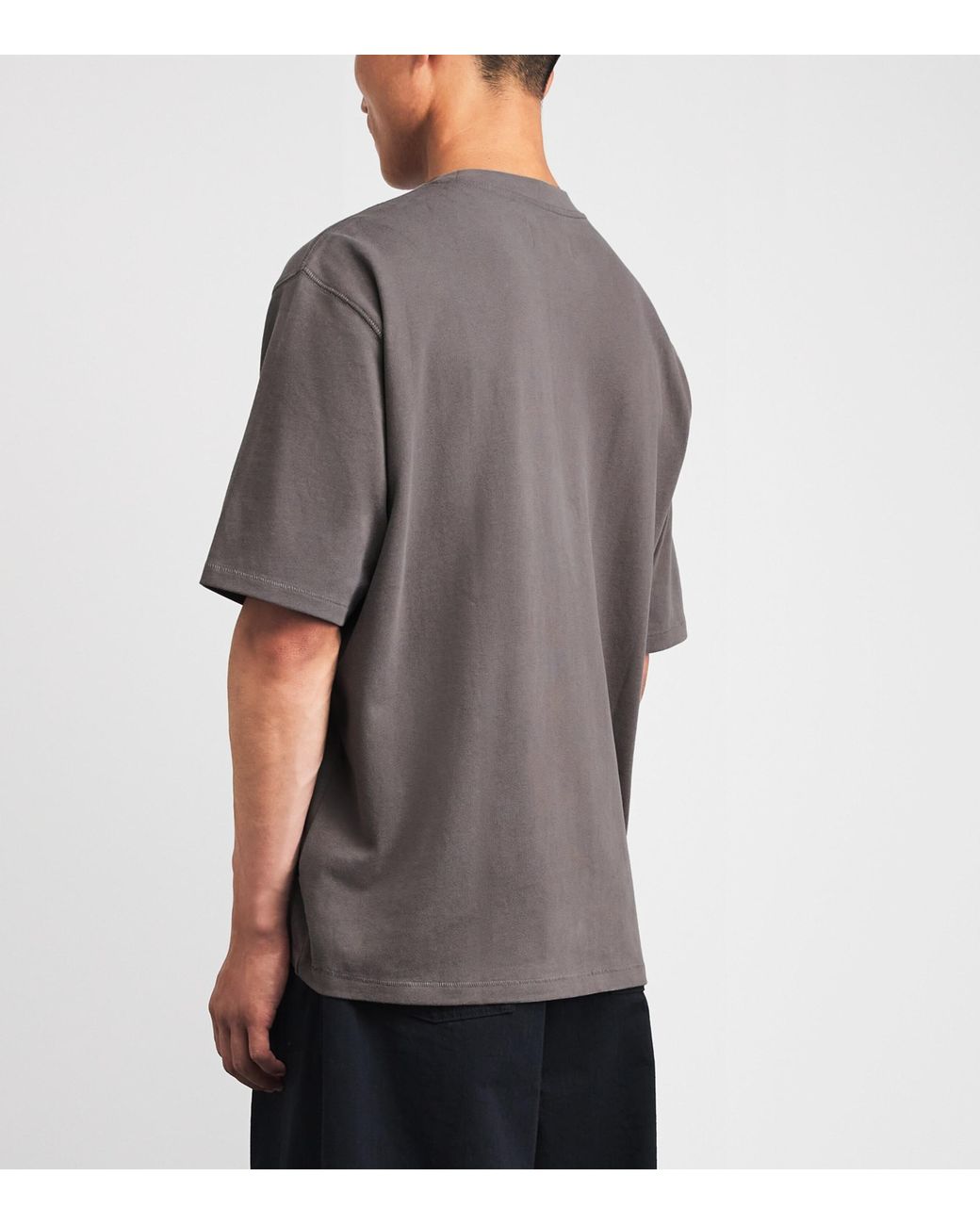 Wax London Gray Organic Cotton Milton T-Shirt for men