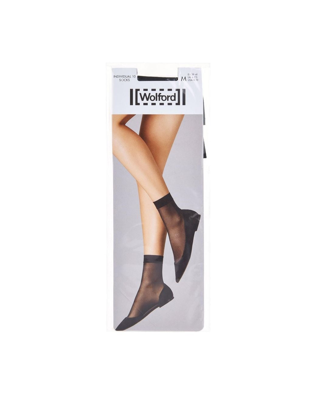 Wolford White Individual 10 Socks