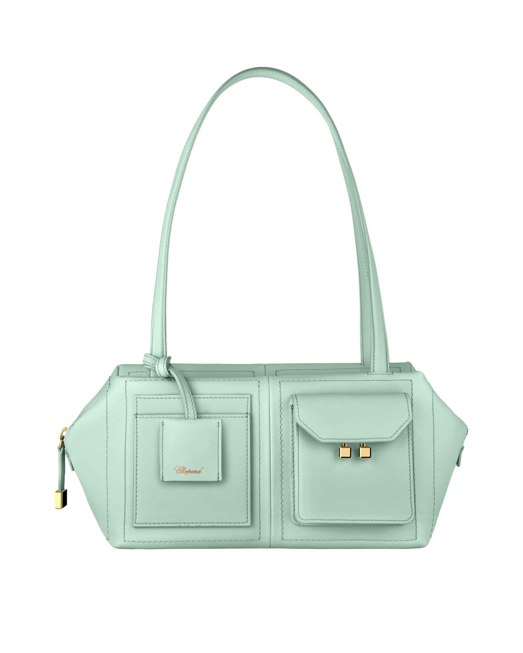 Chopard Green Leather Ice Cube Shoulder Bag