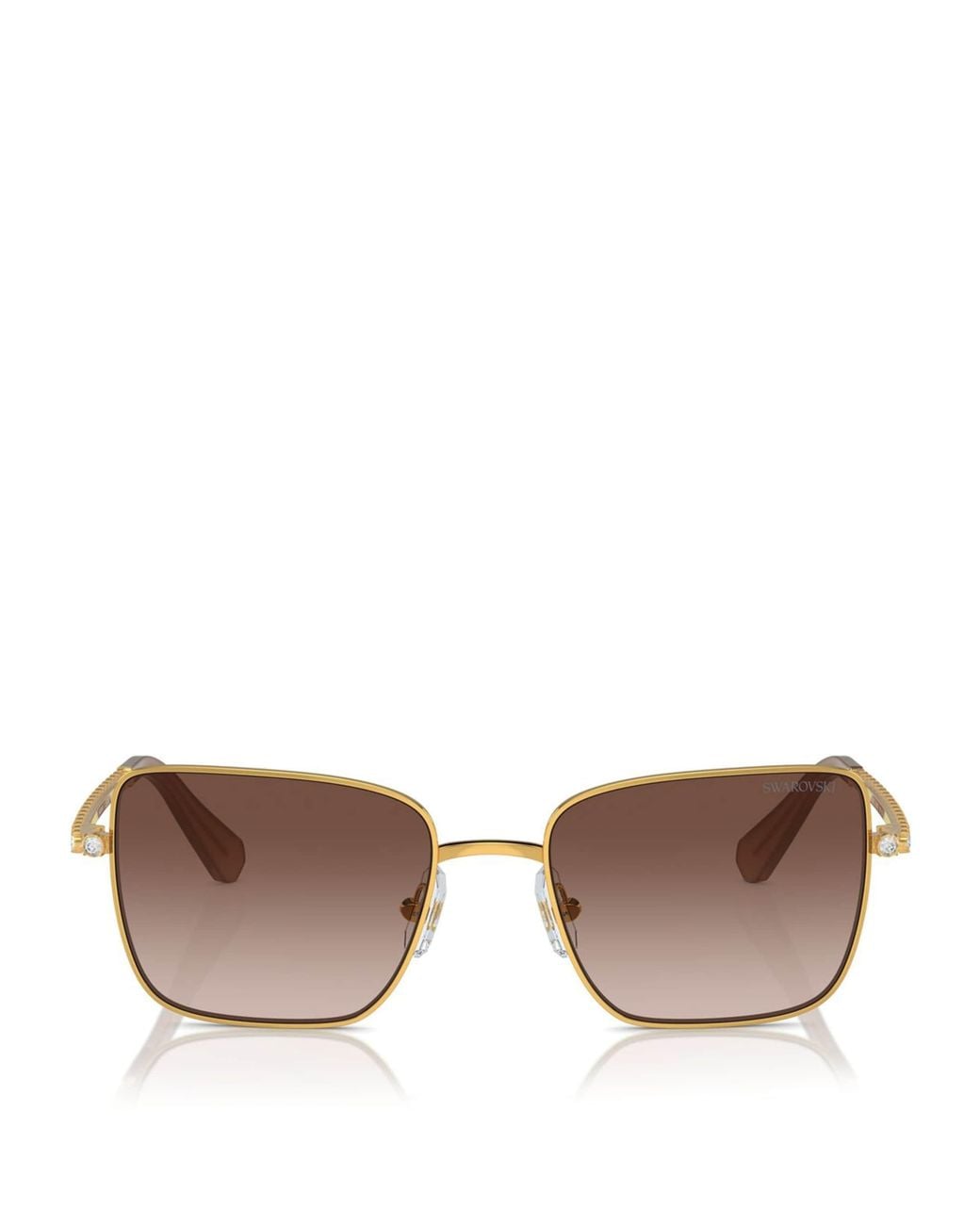 Swarovski Brown Metal Sk7015 Sunglasses