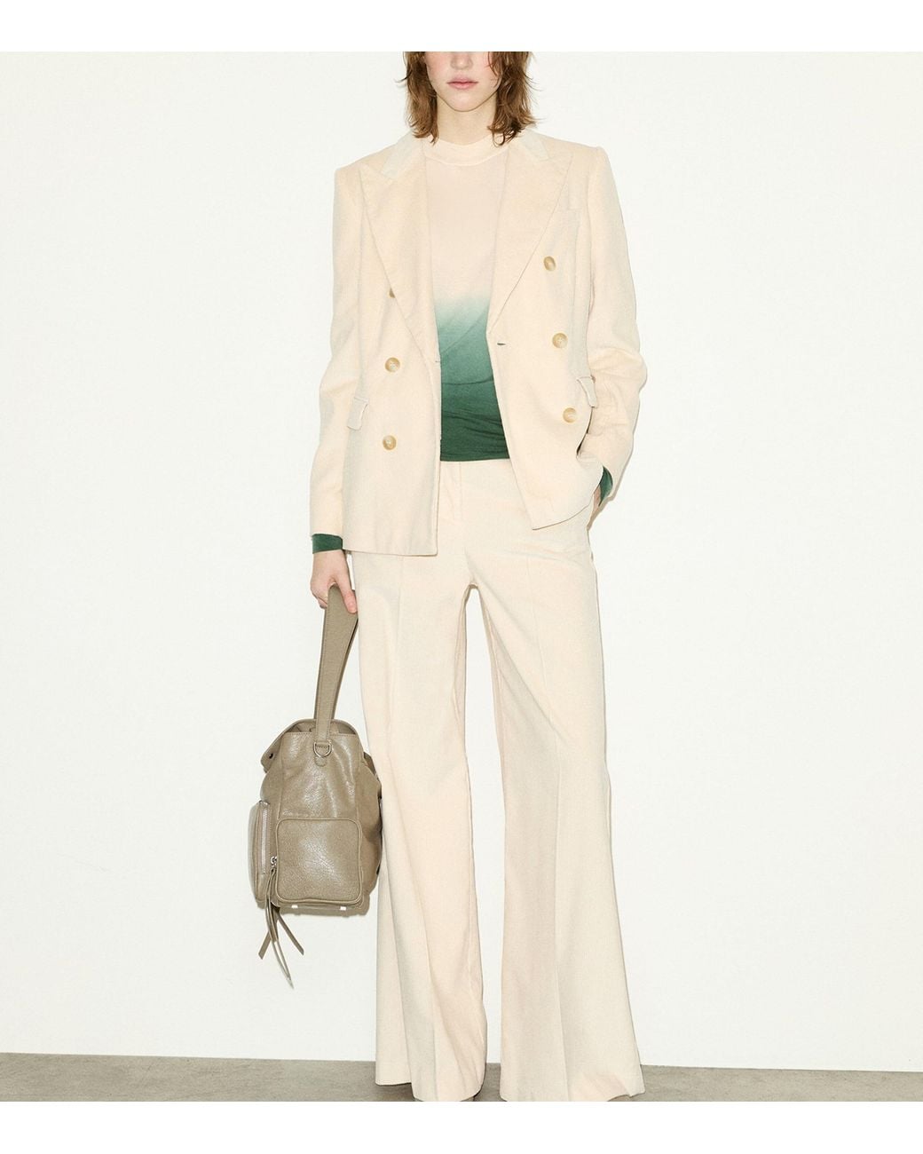 MAX&Co. Natural Corduroy Blazer