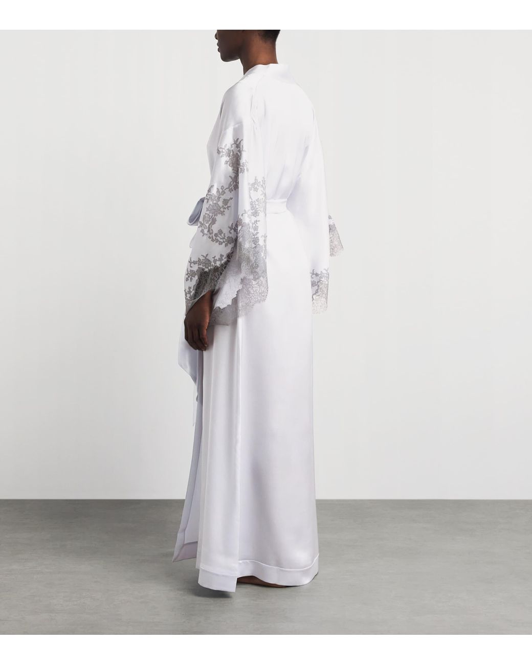 Carine Gilson White Long Silk Cérès Robe