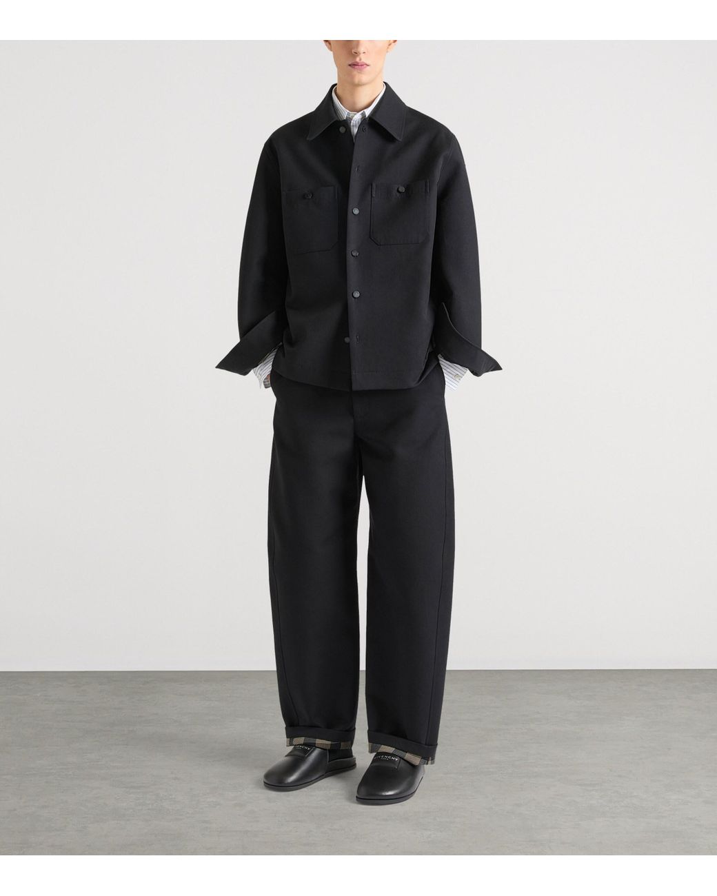 Givenchy Black Cotton Overshirt for men