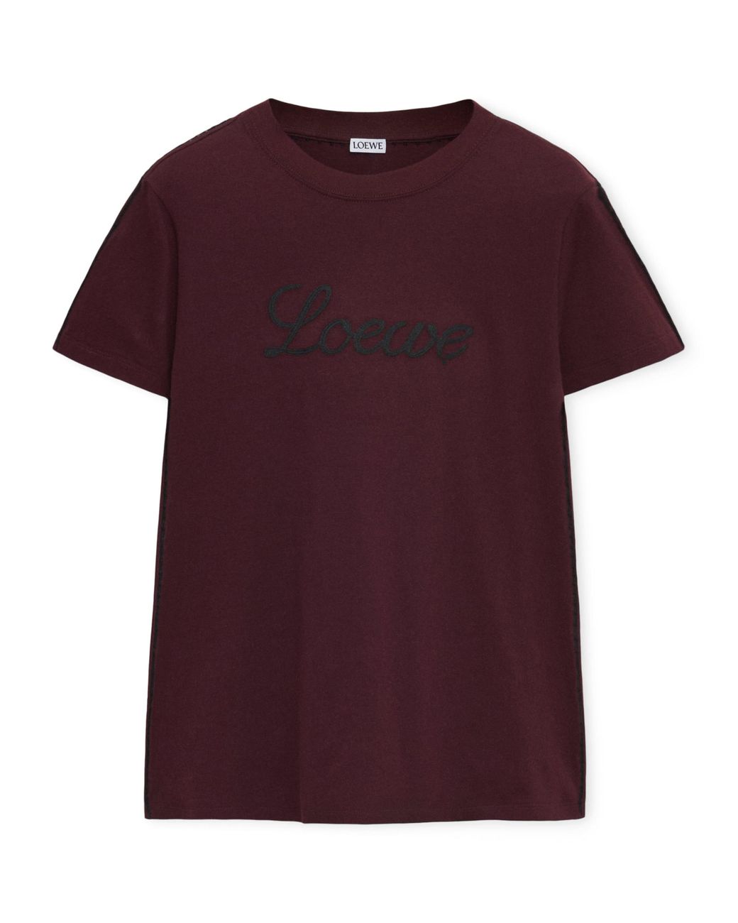Loewe Purple Stretch-Cotton Logo T-Shirt