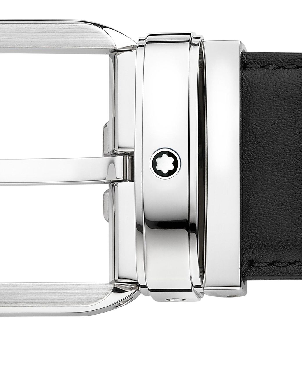 Montblanc Black Leather Belt for men