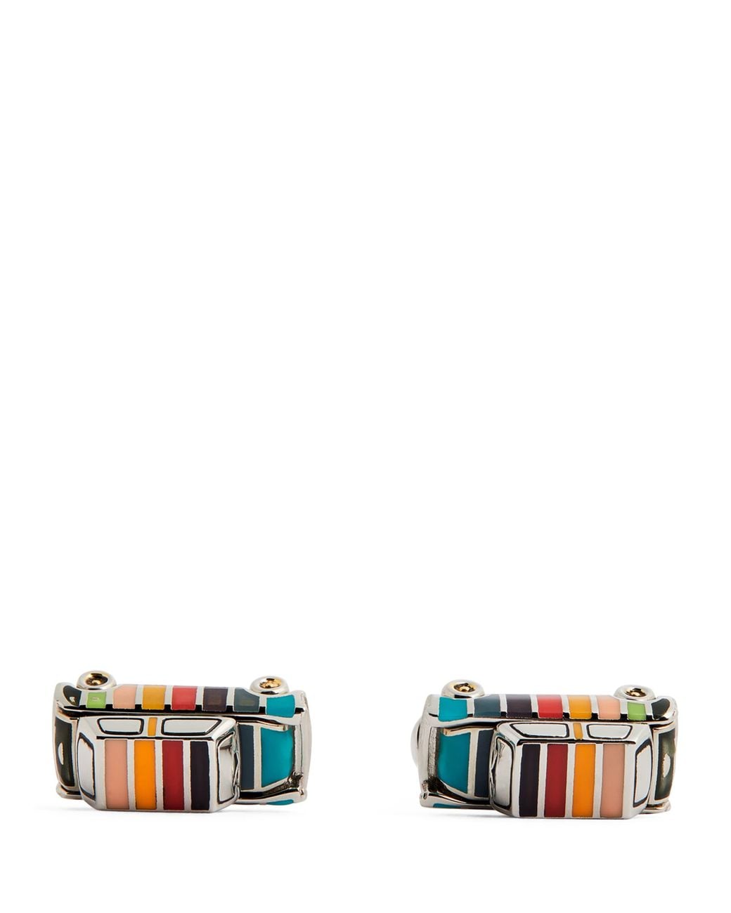 Paul Smith White Mini Cufflinks for men