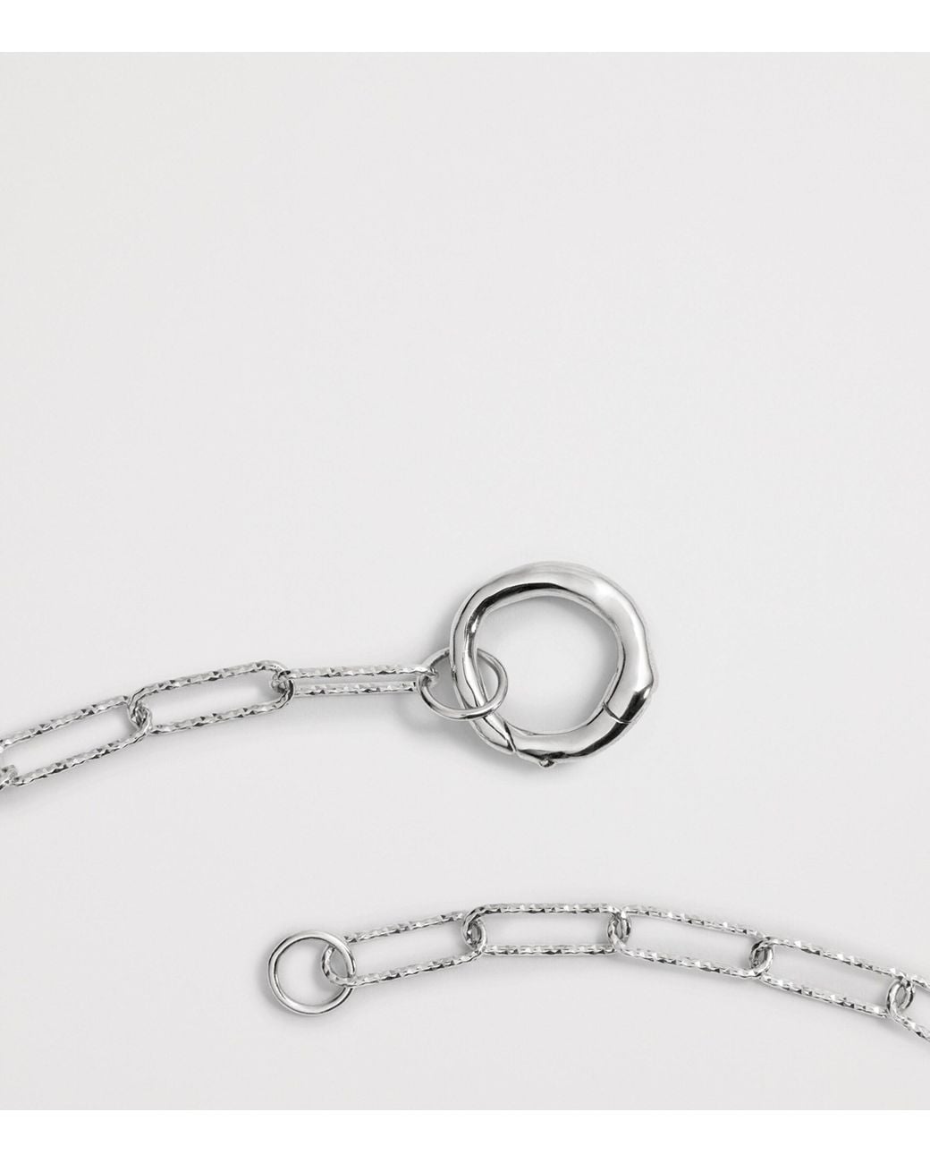 Monica Vinader Metallic Sterling Alta Charm Necklace