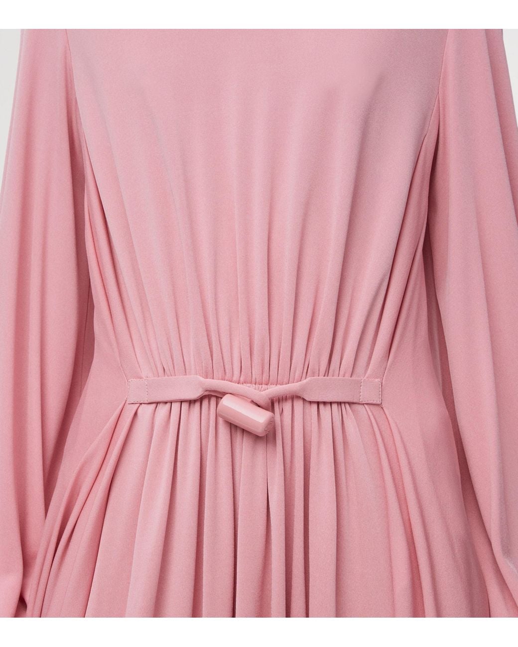 Loewe Pink Jersey Draped Maxi Dress