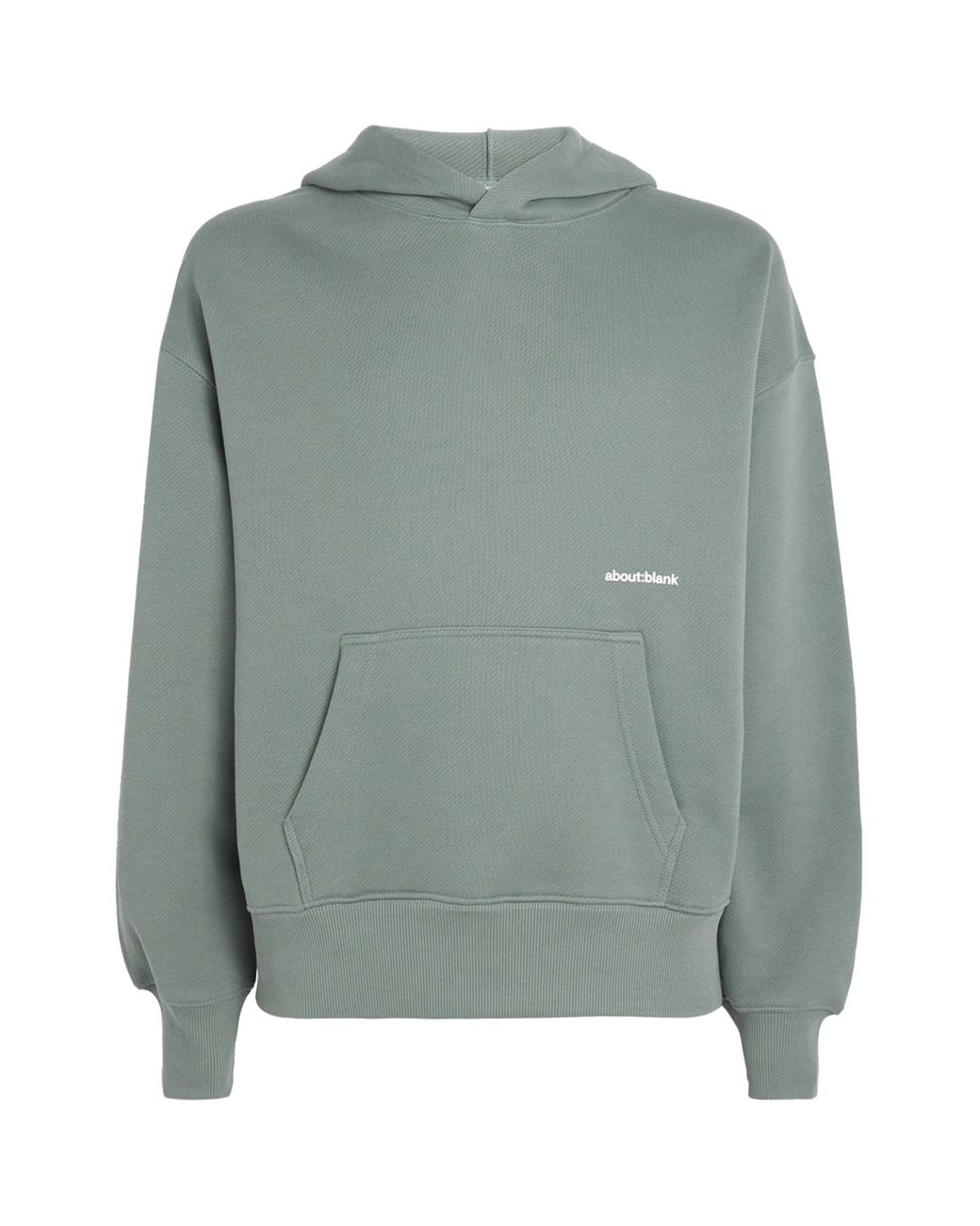 About Blank Green Cotton Logo Hoodie for men