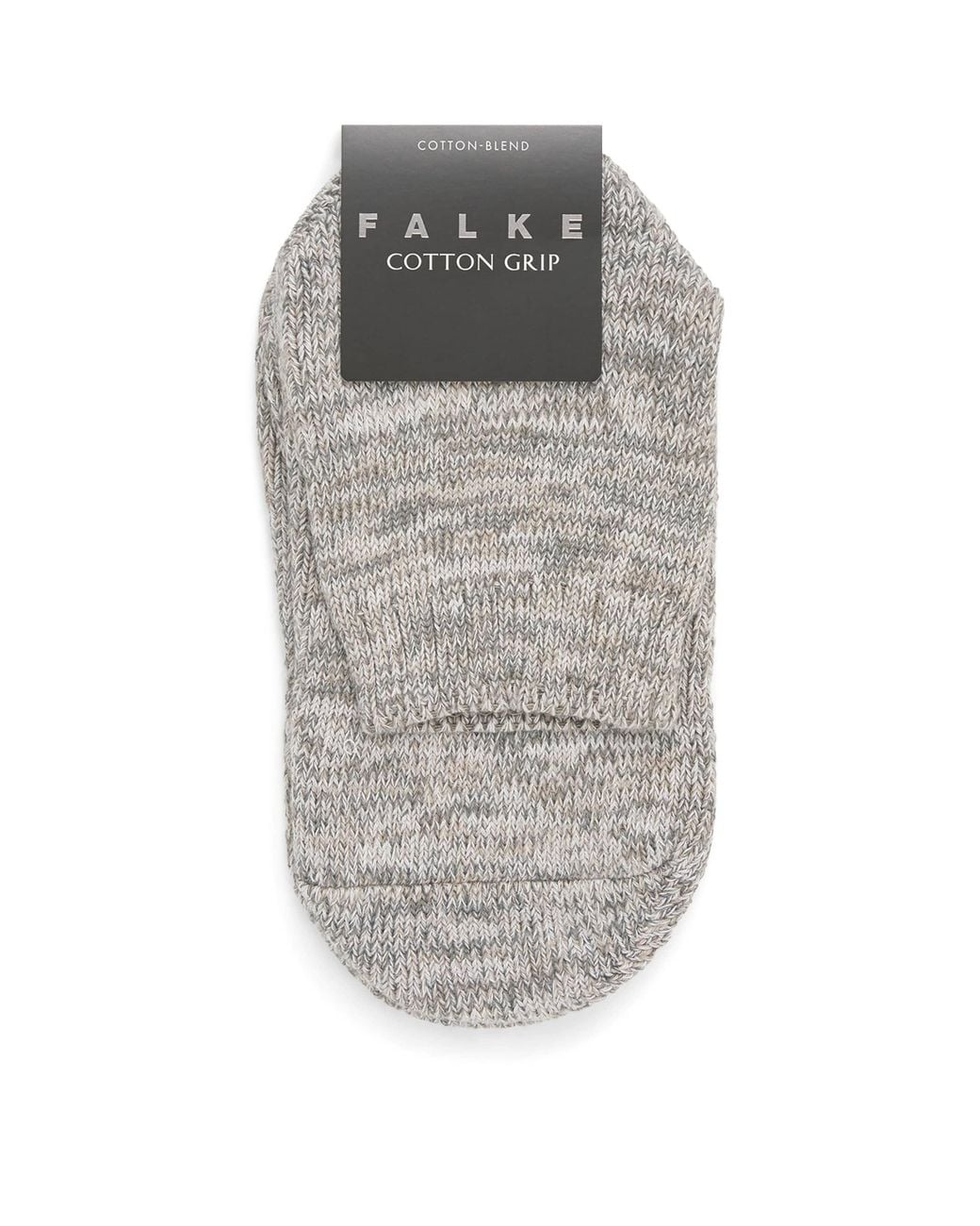 Falke Gray Cotton Grip Ankle Socks for men