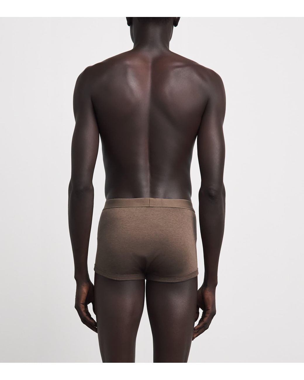 Zimmerli of Switzerland Brown Sea Island Cotton Boxer Briefs for men