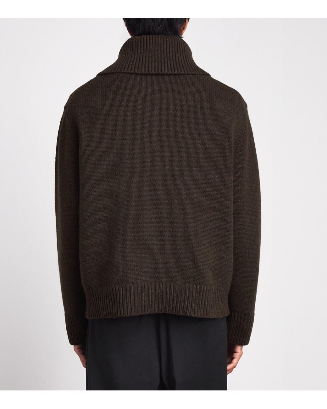 Studio Nicholson Black Yak-Merino Wool Orena Sweater for men