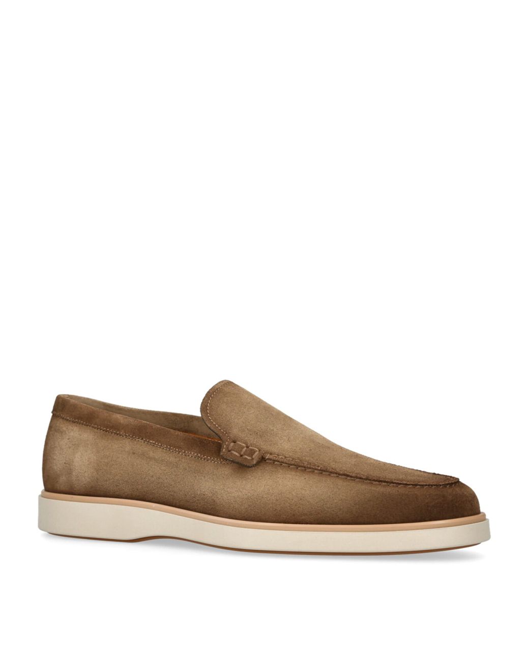 Magnanni Shoes Brown Suede Paraiso Loafers for men