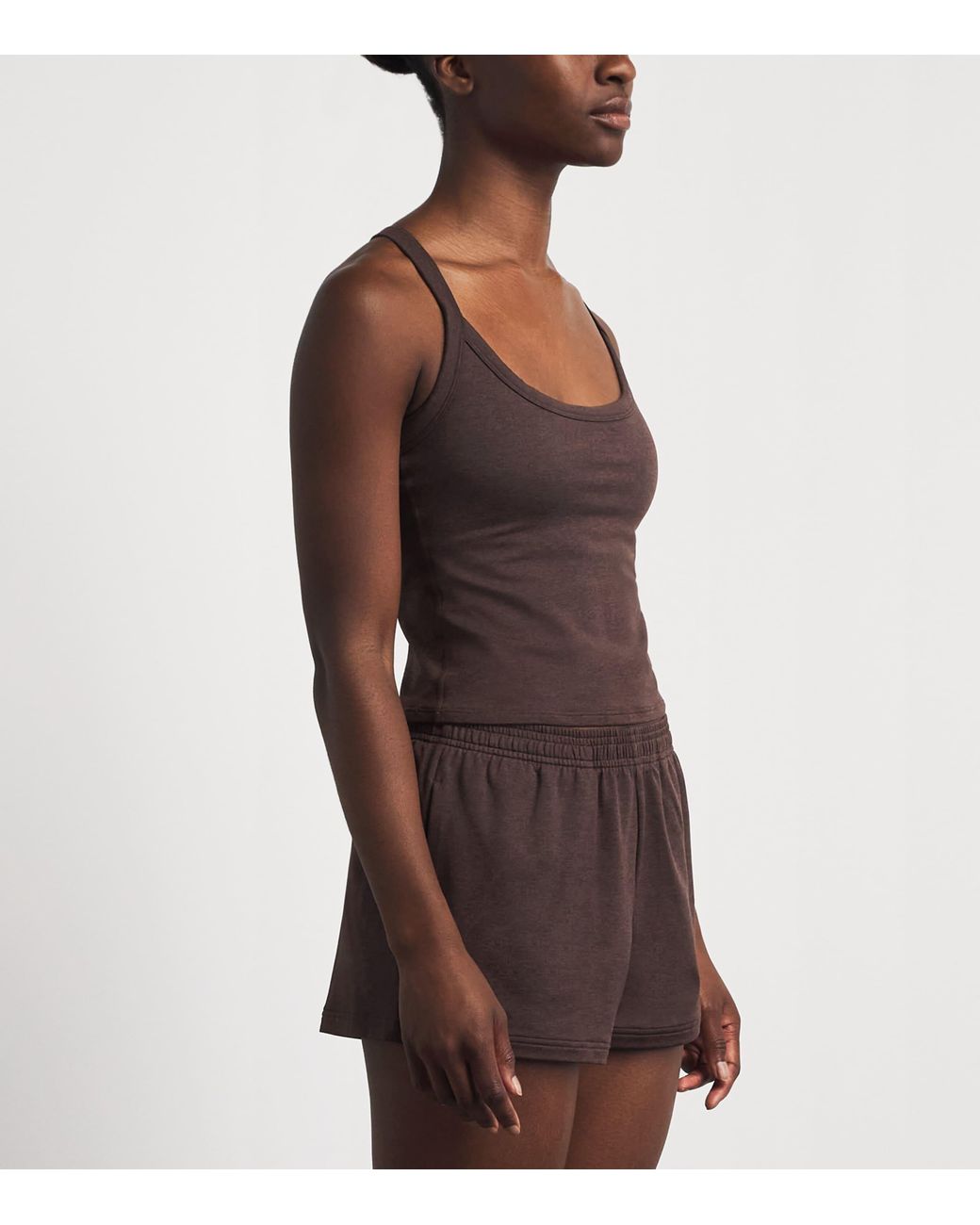 vuori Brown Halo Cross Back Tank Top