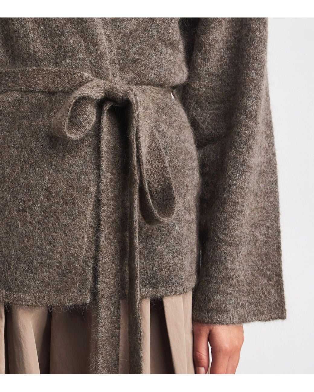 Stylein Brown Brushed Mohair-Blend Neriselle Cardigan