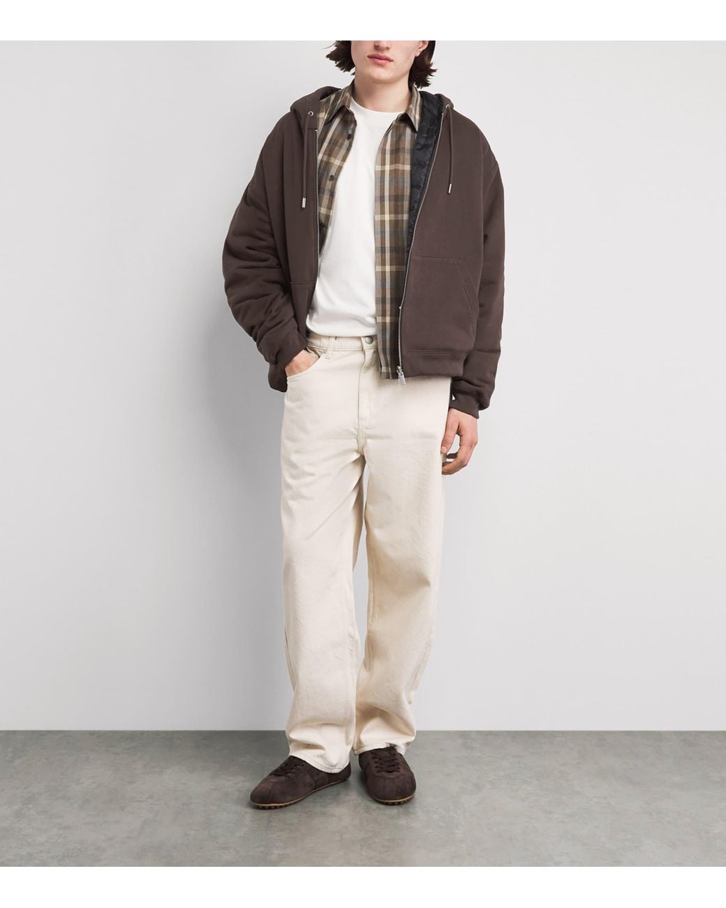 Canada Goose Brown Organic Cotton Reversible Fuse Down Hoodie for men