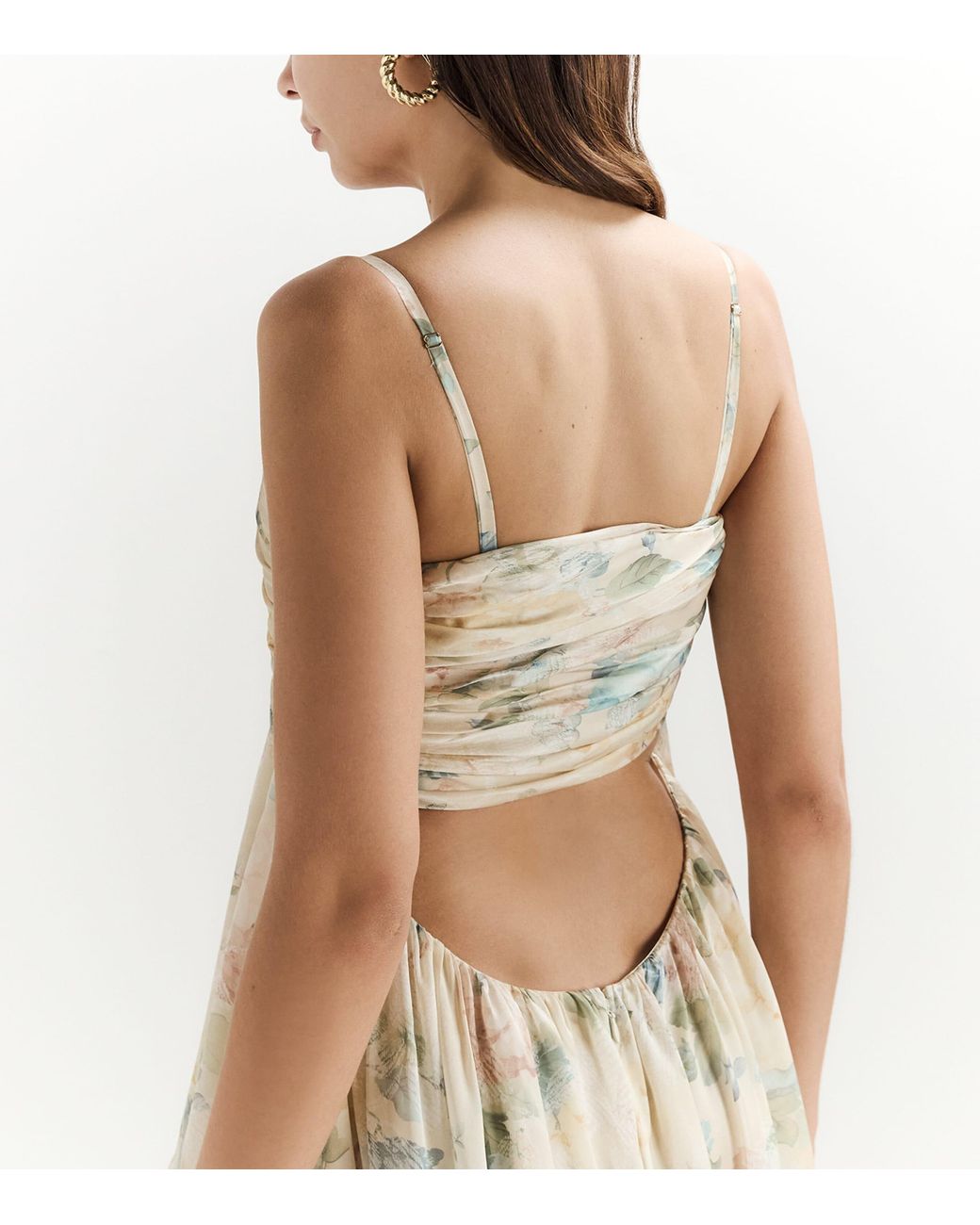 Zimmermann Metallic Silk Floral Clash Maxi Dress
