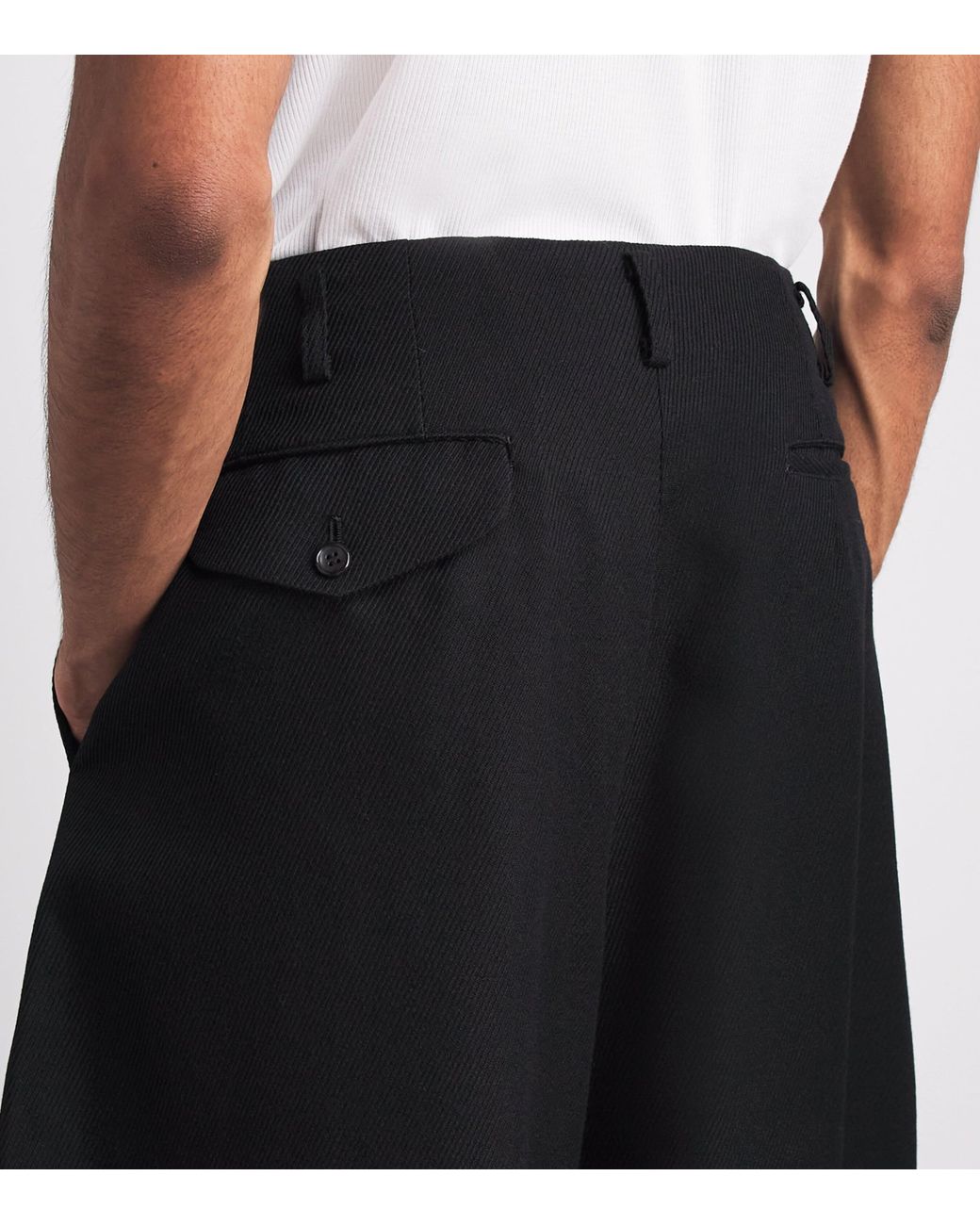 Comme des Garçons Black Wool Balloon Wide-Leg Trousers