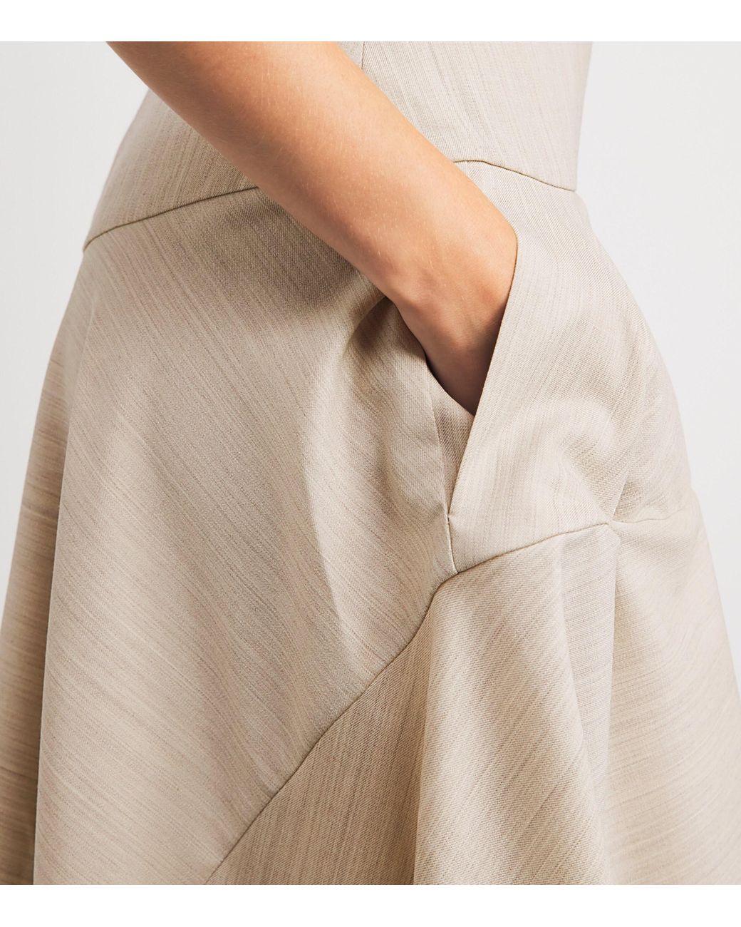 Jacquemus Natural Wool-Blend Paradiso Midi Dress