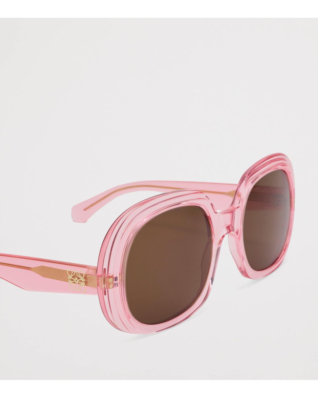 Loewe Brown Square Steps Sunglasses