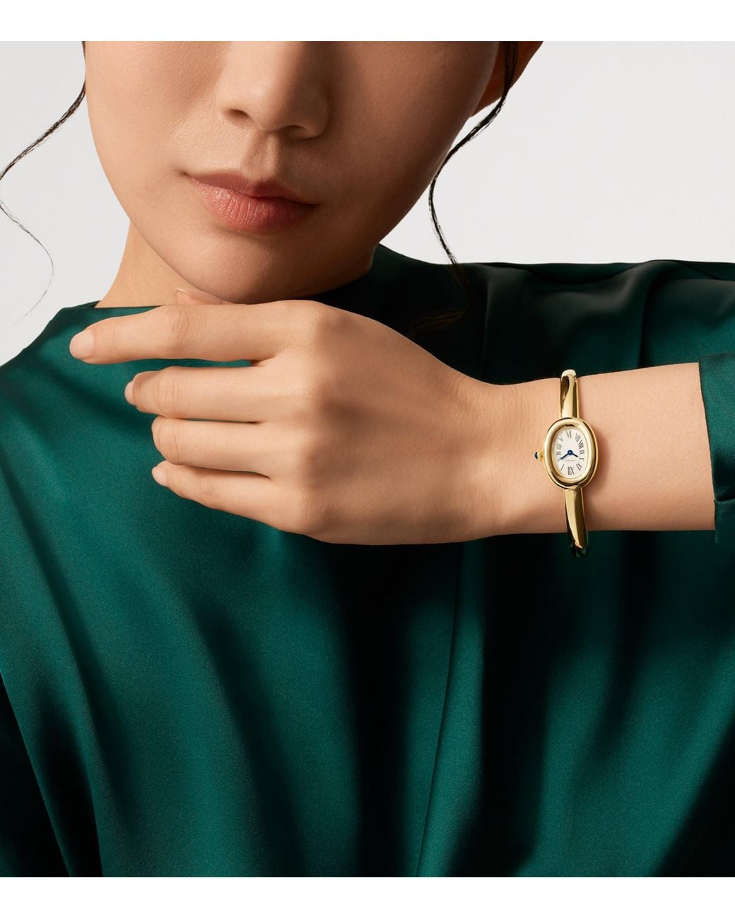 Cartier Metallic Mini Baignoire Watch