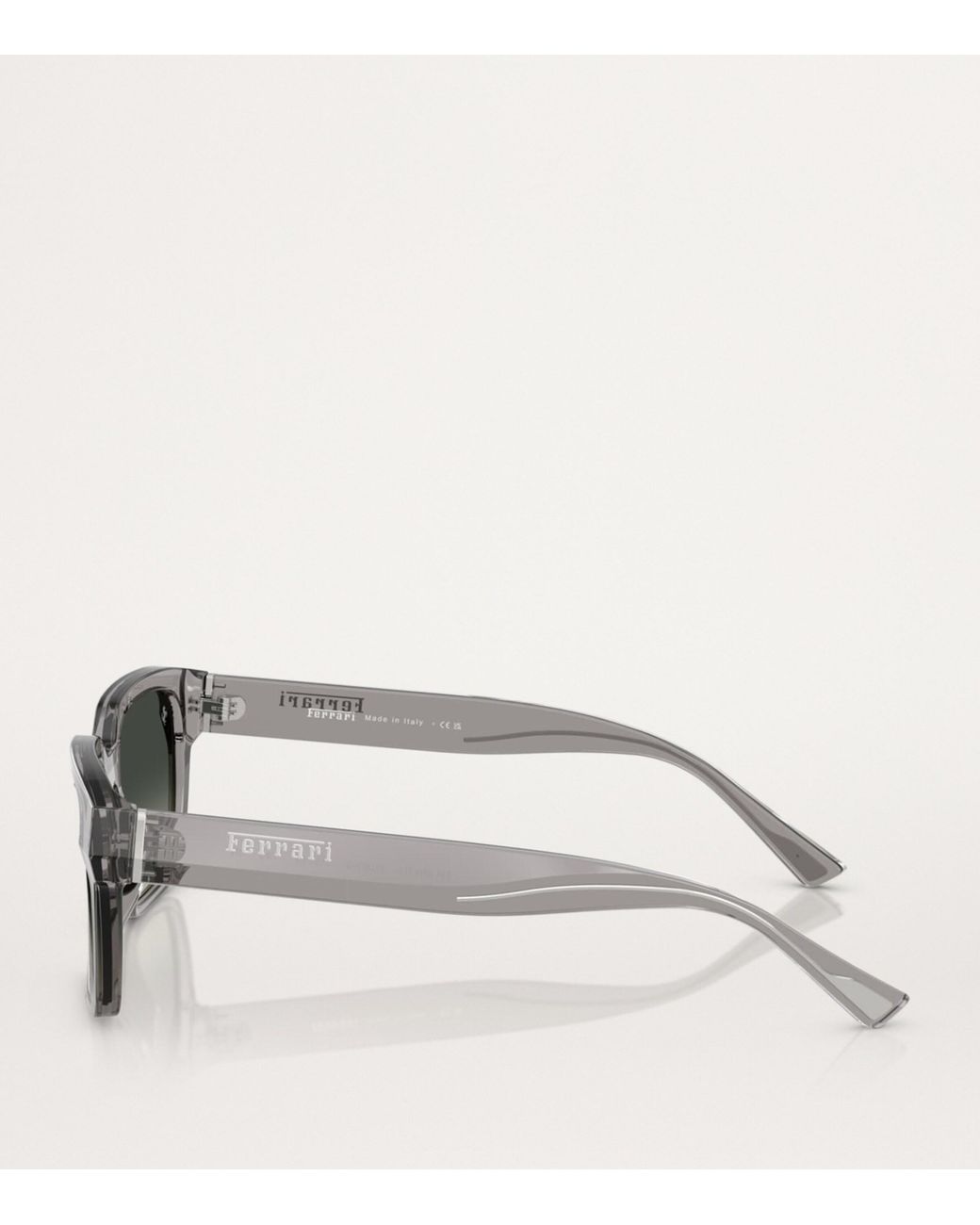 Ferrari Gray Acetate Square Sunglasses