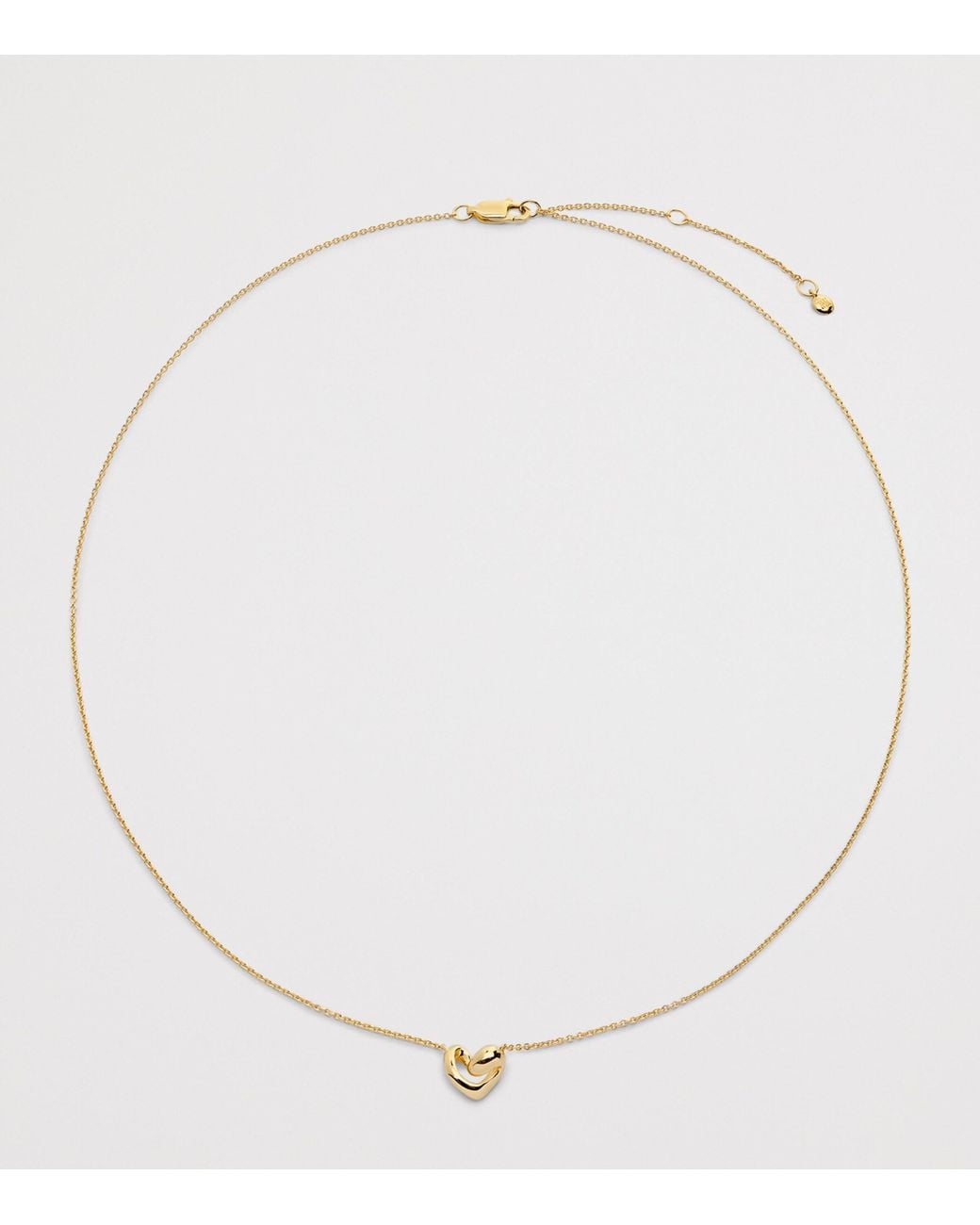 Monica Vinader Natural Small Vermeil Infinity Heart Necklace
