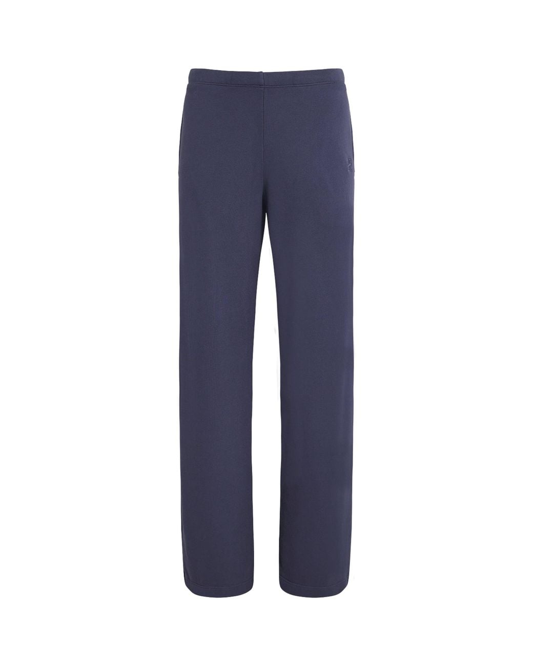 ÉTERNE Blue Cotton-Blend Wide-Leg Sweatpants