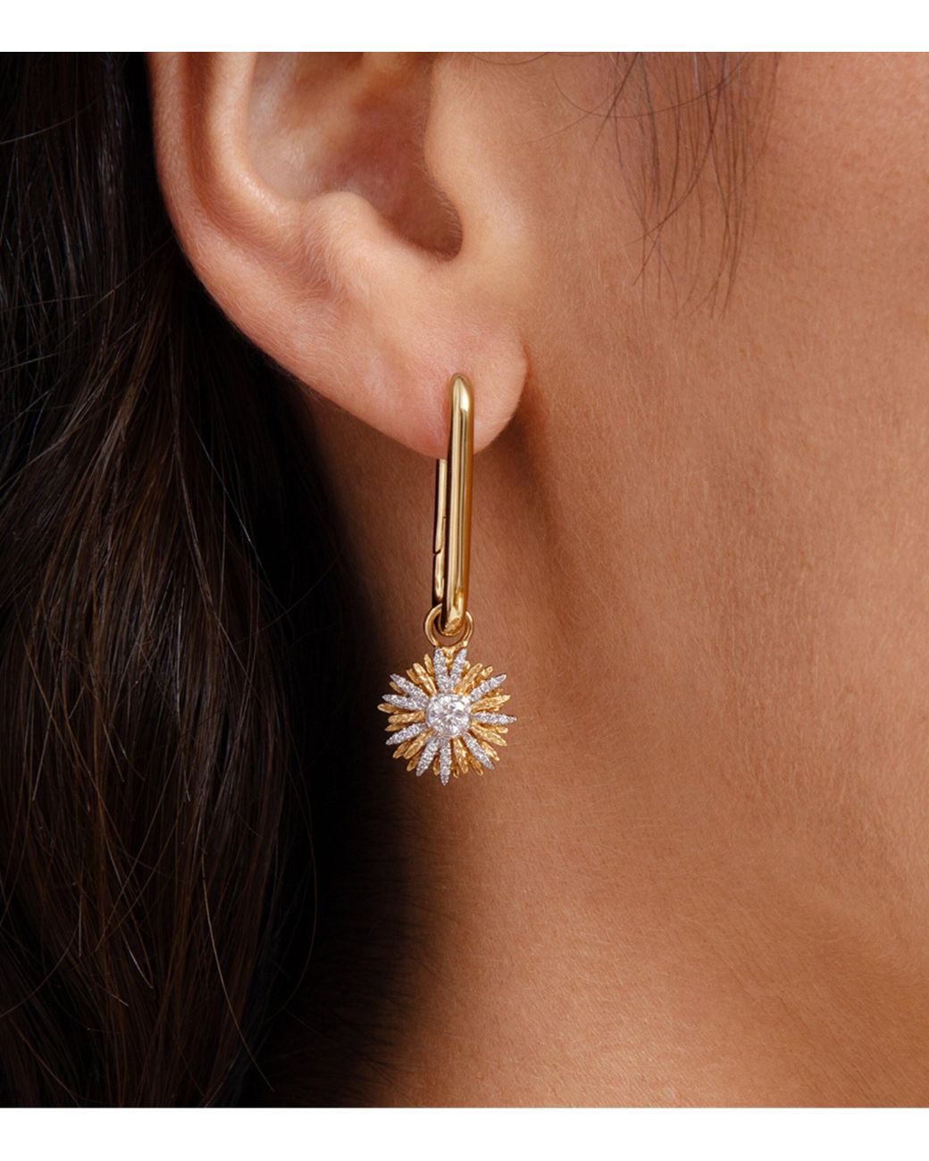 Annoushka Metallic And Diamond Mythology Daisy Earring Drops
