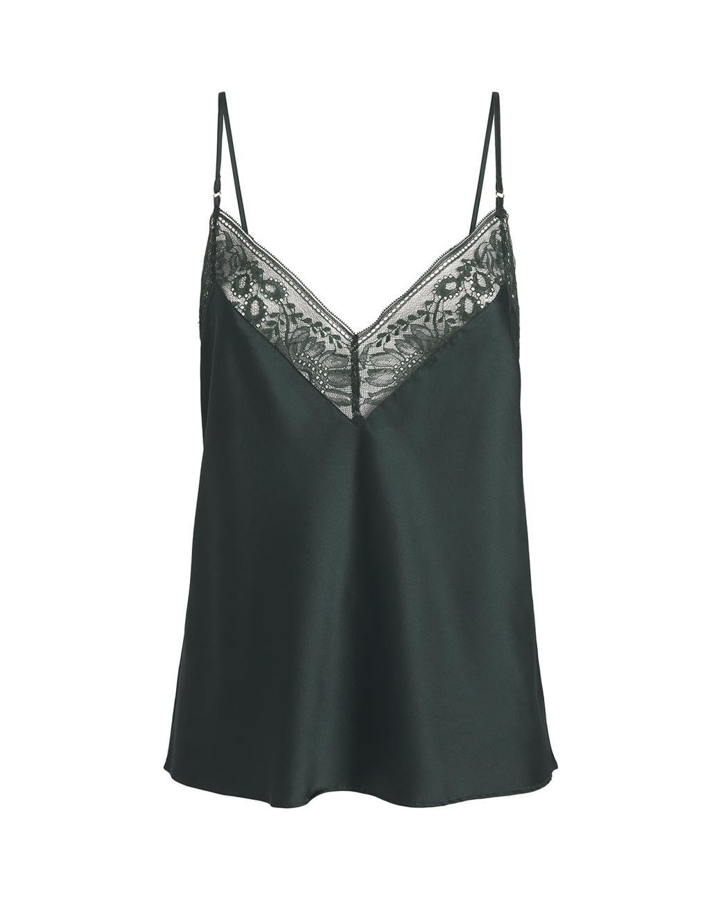Aubade Green Silk-Blend Midnight Whisper Camisole